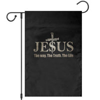 Jesus The Way The Truth The Life Garden Flag Christian Cross Nails - Wonder Print Shop
