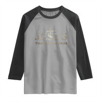 Jesus The Way The Truth The Life Raglan Shirt Christian Cross Nails - Wonder Print Shop