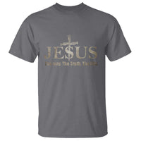 Jesus The Way The Truth The Life T Shirt Christian Cross Nails - Wonder Print Shop
