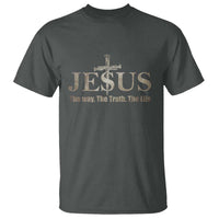 Jesus The Way The Truth The Life T Shirt Christian Cross Nails - Wonder Print Shop