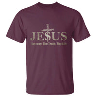 Jesus The Way The Truth The Life T Shirt Christian Cross Nails - Wonder Print Shop