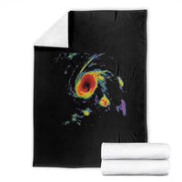 Hurricane Gabrielle 2025 Throw Blanket Meteorologist Weather Radar Storm Chasing - Wonder Print Shop