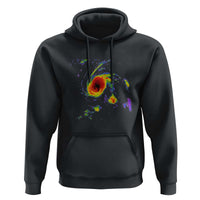 Hurricane Gabrielle 2025 Hoodie Meteorologist Weather Radar Storm Chasing - Wonder Print Shop