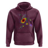 Hurricane Gabrielle 2025 Hoodie Meteorologist Weather Radar Storm Chasing - Wonder Print Shop