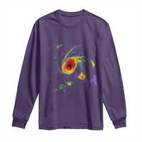 Hurricane Gabrielle 2025 Long Sleeve Shirt Meteorologist Weather Radar Storm Chasing - Wonder Print Shop