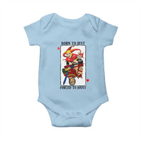 Funny Born To Jest Forced To Joust Baby Onesie Medieval Renaissance Meme - Wonder Print Shop