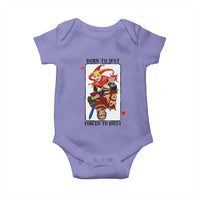 Funny Born To Jest Forced To Joust Baby Onesie Medieval Renaissance Meme - Wonder Print Shop