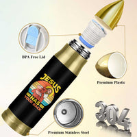 Funny Jesus Has Your Back Bullet Tumbler Jiu Jitsu Retro Christian - Wonder Print Shop