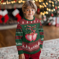 Christmas Coquette Pink Baubles Bow Ugly Christmas Sweater - Wonder Print Shop