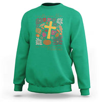 Thanksgiving Christ Sweatshirt I Will Praise Him In Every Season Psalm 146:2 Fall Season - Wonder Print Shop