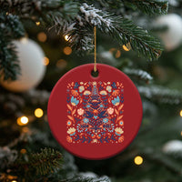 Norwegian Xmas Scandinavian Yule Xmas Tree Folk Art Winter Solstice Christmas Ornament - Wonder Print Shop
