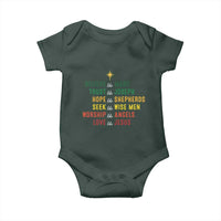 Christian Faith Baby Onesie Believe Like Mary Trust Like Joseph Hope Like Shepherds