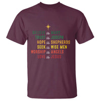Christian Faith T Shirt Believe Like Mary Trust Like Joseph Hope Like Shepherds - Wonder Print Shop