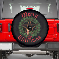 Nordic Christmas Spare Tire Cover Merry Witchmas Pagan Yule Xmas Wreath - Wonder Print Shop
