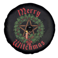 Nordic Christmas Spare Tire Cover Merry Witchmas Pagan Yule Xmas Wreath - Wonder Print Shop