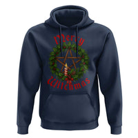 Nordic Christmas Hoodie Merry Witchmas Pagan Yule Xmas Wreath - Wonder Print Shop