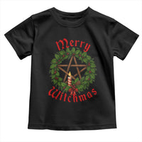 Nordic Christmas Toddler T Shirt Merry Witchmas Pagan Yule Xmas Wreath - Wonder Print Shop