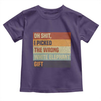 Oh Shit I Picked The Wrong White Elephant Gift Toddler T Shirt Funny Christmas Gift Exchange Game - Wonder Print Shop