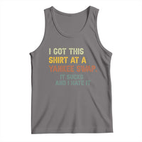 Funny I Got This Shirt At A Yankee Swap It Sucks And I Hate It Tank Top Christmas Gift Exchange - Wonder Print Shop