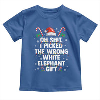Funny Oh Shit I Picked The Wrong White Elephant Gift Toddler T Shirt Christmas Gift Exchange Santa Hat - Wonder Print Shop