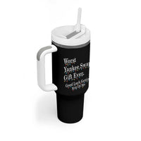 Worst Yankee Swap Gift Ever Good Luck Getting Rid Of Me Tumbler With Handle Christmas Gift Exchange - Wonder Print Shop