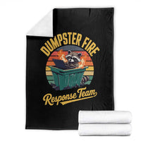 Funny Dumpster Fire Response Team Throw Blanket Work Humor - Wonder Print Shop