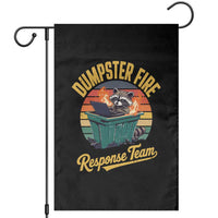 Funny Dumpster Fire Response Team Garden Flag Work Humor - Wonder Print Shop