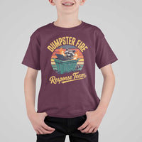 Funny Dumpster Fire Response Team T Shirt For Kid Work Humor - Wonder Print Shop
