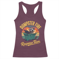 Funny Dumpster Fire Response Team Racerback Tank Top Work Humor - Wonder Print Shop
