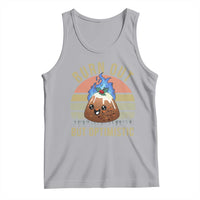 Funny Christmas Pudding Tank Top Burn Out But Optimistic Blue Flame - Wonder Print Shop