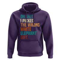 Oh Shit I Picked The Wrong White Elephant Gift Hoodie Funny Retro Christmas Gift Exchange - Wonder Print Shop