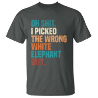 Oh Shit I Picked The Wrong White Elephant Gift T Shirt Funny Retro Christmas Gift Exchange - Wonder Print Shop