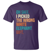 Oh Shit I Picked The Wrong White Elephant Gift T Shirt Funny Retro Christmas Gift Exchange - Wonder Print Shop