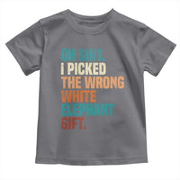 Oh Shit I Picked The Wrong White Elephant Gift Toddler T Shirt Funny Retro Christmas Gift Exchange - Wonder Print Shop