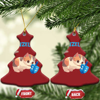 Funny Hanukkah Cats Christmas Ornament Meowzel Tov Dreidels Chanukah Jewish Festival - Wonder Print Shop