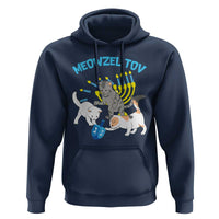 Funny Hanukkah Cats Hoodie Meowzel Tov Dreidels Menorah Chanukah Jewish Festival