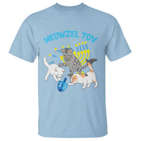 Funny Hanukkah Cats T Shirt Meowzel Tov Dreidels Menorah Chanukah Jewish Festival - Wonder Print Shop
