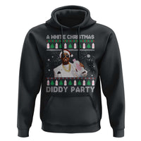 Funny Dirty Santa Diddy Christmas Hoodie A White Xmas Diddy Party Snowflake