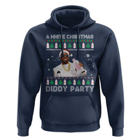 Funny Dirty Santa Diddy Christmas Hoodie A White Xmas Diddy Party Snowflake