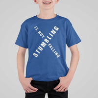 Malcolm X Stumbling Is Not Falling T Shirt For Kid Black History Month