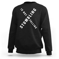 Malcolm X Stumbling Is Not Falling Sweatshirt Black History Month
