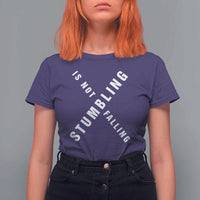 Malcolm X Stumbling Is Not Falling T Shirt For Women Black History Month