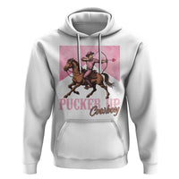Funny Valentine's Day Western Cowboy Hoodie Pucker Up Cowboy Cupid