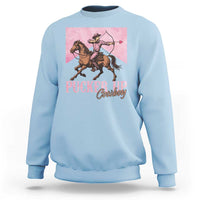 Funny Valentine's Day Western Cowboy Sweatshirt Pucker Up Cowboy Cupid