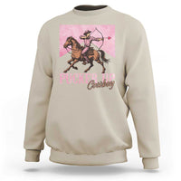 Funny Valentine's Day Western Cowboy Sweatshirt Pucker Up Cowboy Cupid