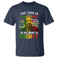 MLK Quotes The Time Is Always Right To Do What Is Right T Shirt Martin Luther King Vintage American Flag