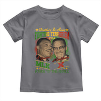 Martin Luther King And Malcolm X Toddler T Shirt Brothers In Arms Fighting Terrorism 1964 Black History