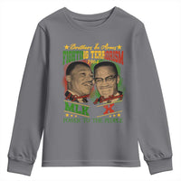 Martin Luther King And Malcolm X Youth Sweatshirt Brothers In Arms Fighting Terrorism 1964 Black History