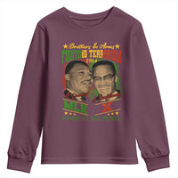 Martin Luther King And Malcolm X Youth Sweatshirt Brothers In Arms Fighting Terrorism 1964 Black History