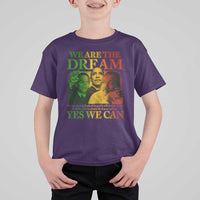 We Are The Dream Yes We Can Black History Month T Shirt For Kid Obama Martin Malcolm X